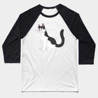 Cute Cranky Cat Baseball T-Shirt